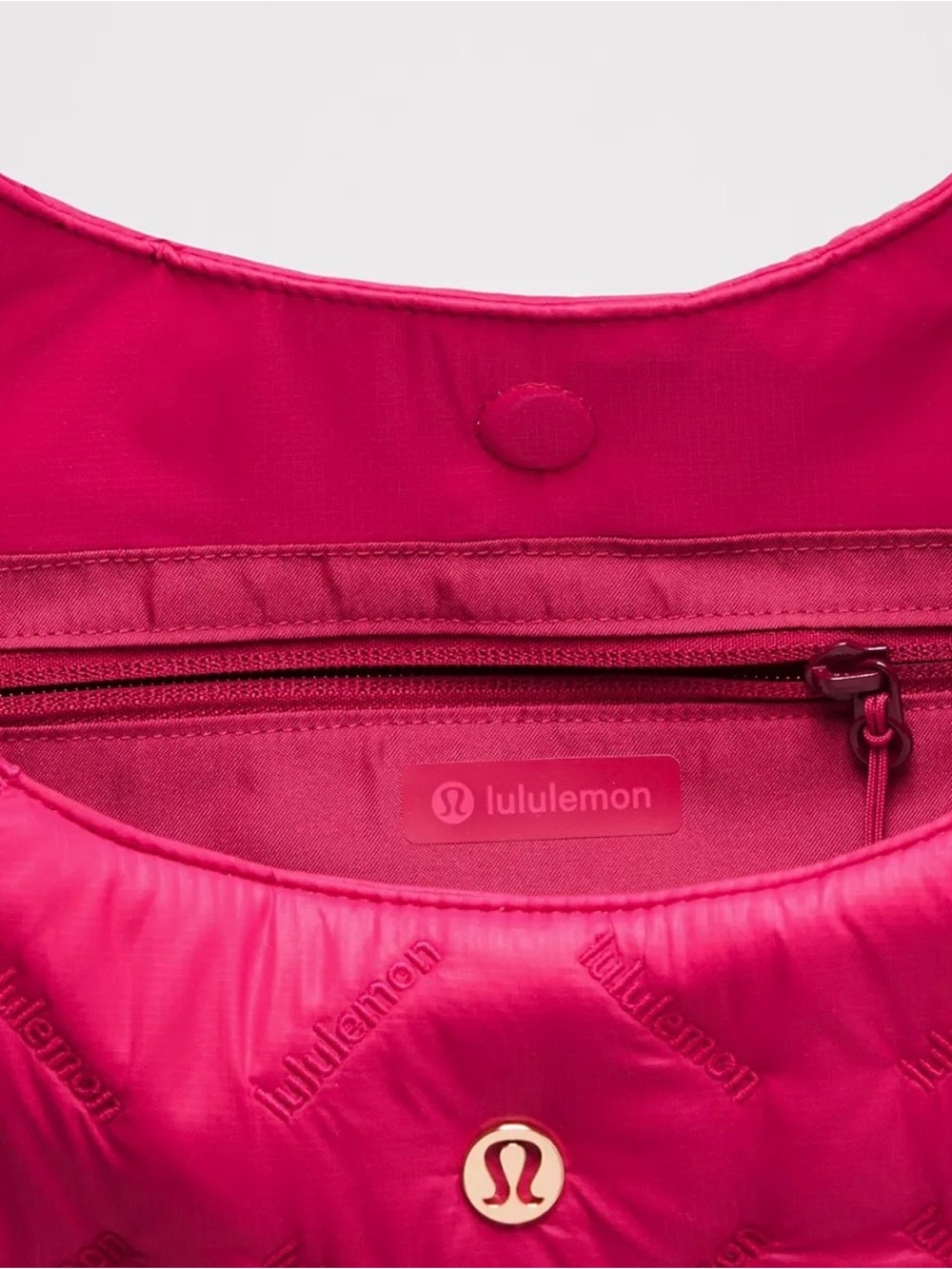NWT Lululemon Quilty Pleasures Shoulder Bag 14L Berry Rumble - Picture 5 of 7